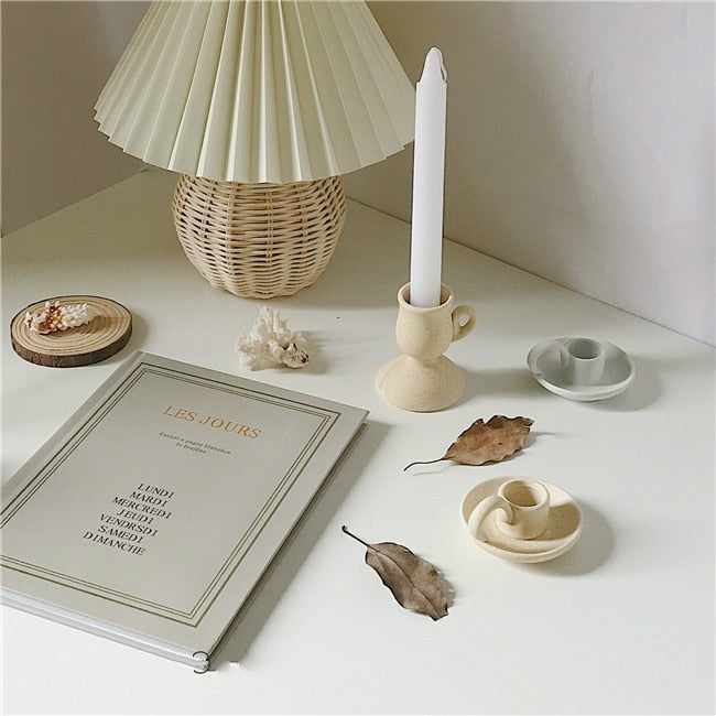 Ceramic Candlestick Stand