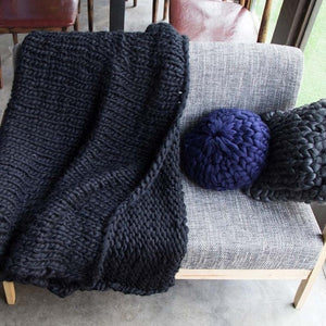 Chunky Knitted Blanket