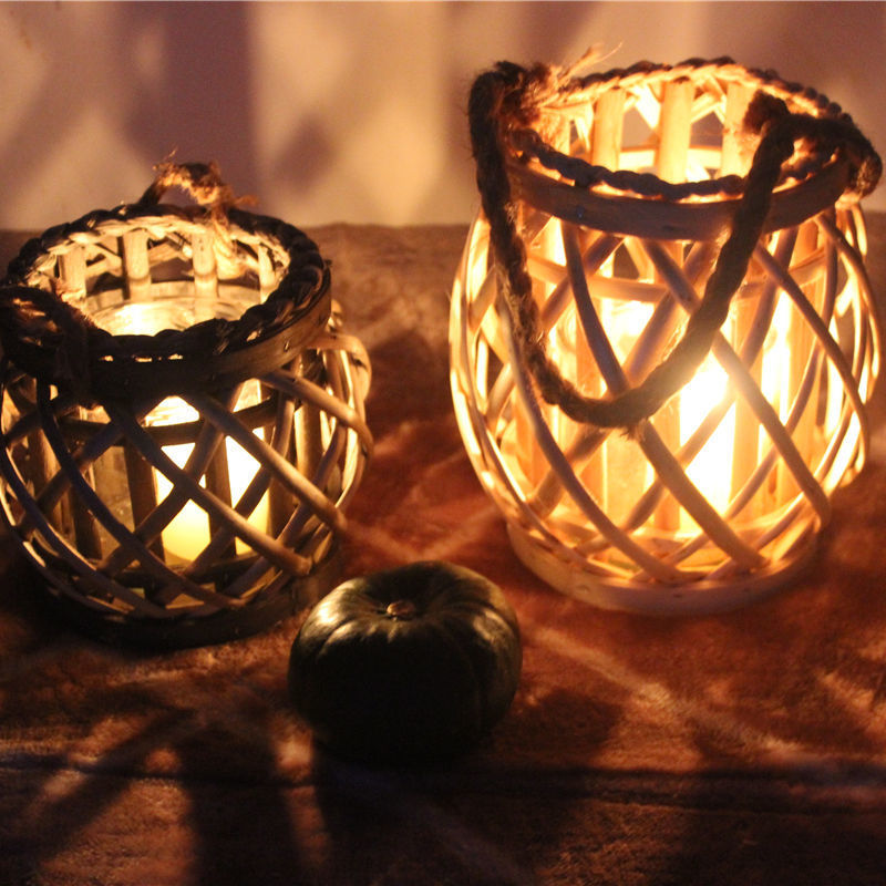 Twine and wicker lanterns